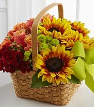 Bright Day basket bouquet