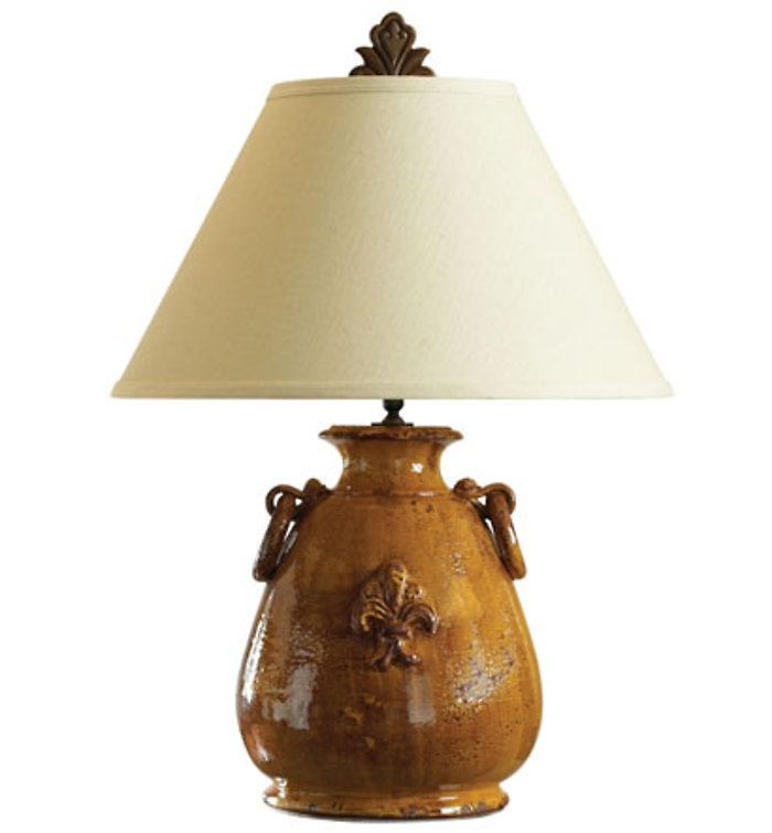 Large Amber Lamp