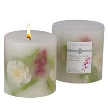 Tropical Flowers Candle