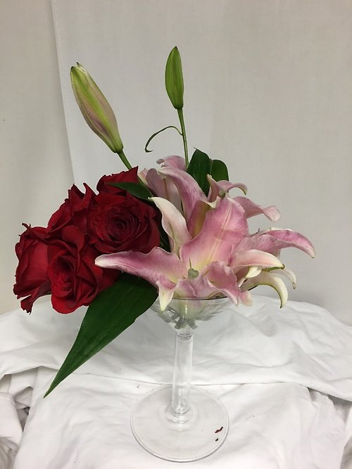 Rose and Lily martini