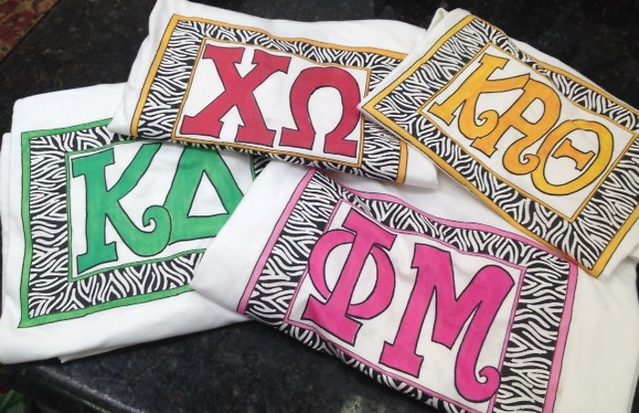 Sorority pillow cases