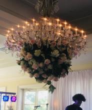 Flowers in the chandelier