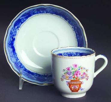 Mandarin Bouquet Tea Cup and Saucer