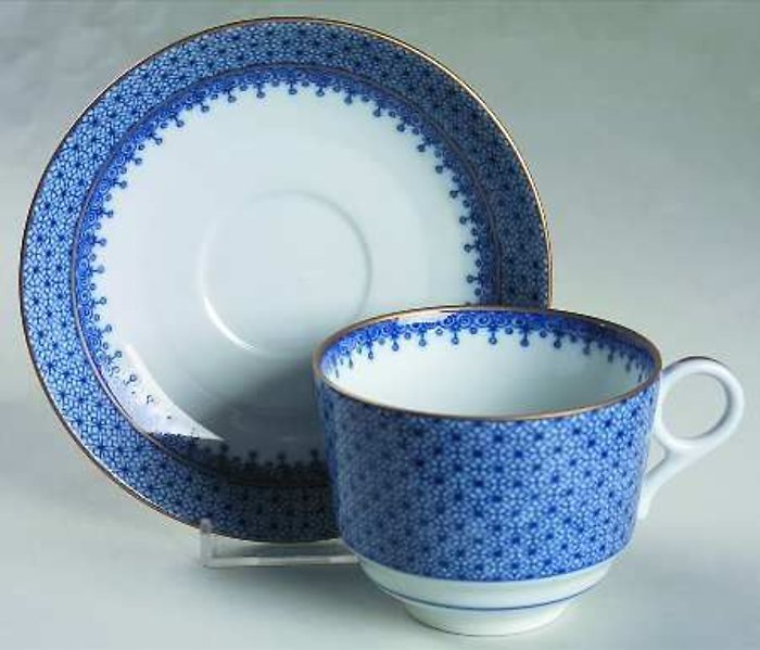 Blue Lace Cup & Saucer