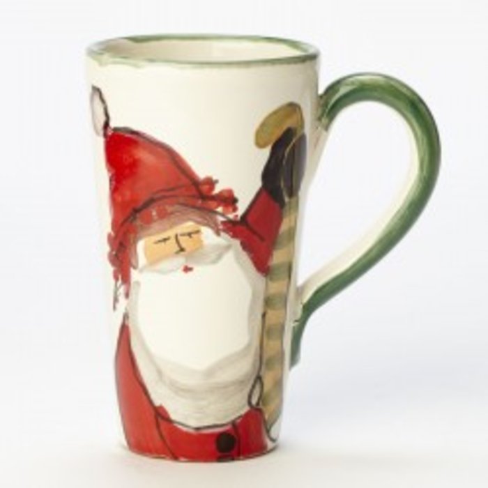 Vietri Old St. Nick Latte Mug