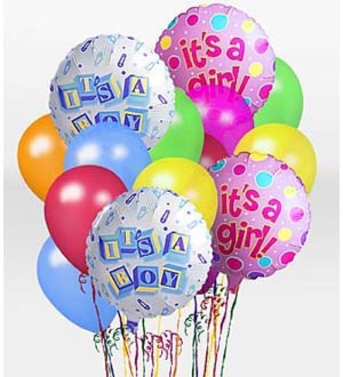 \"It\'s A Girl!\" Balloon Bunch