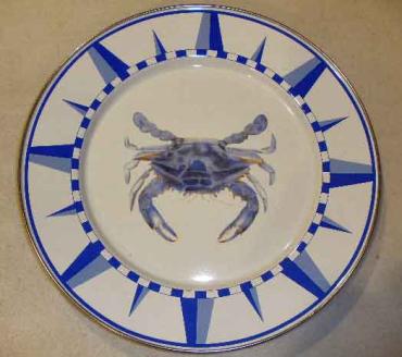 Blue Crab Dinner Plate