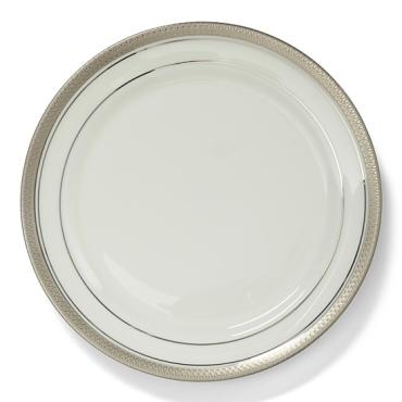 Geneva White Salad Plate