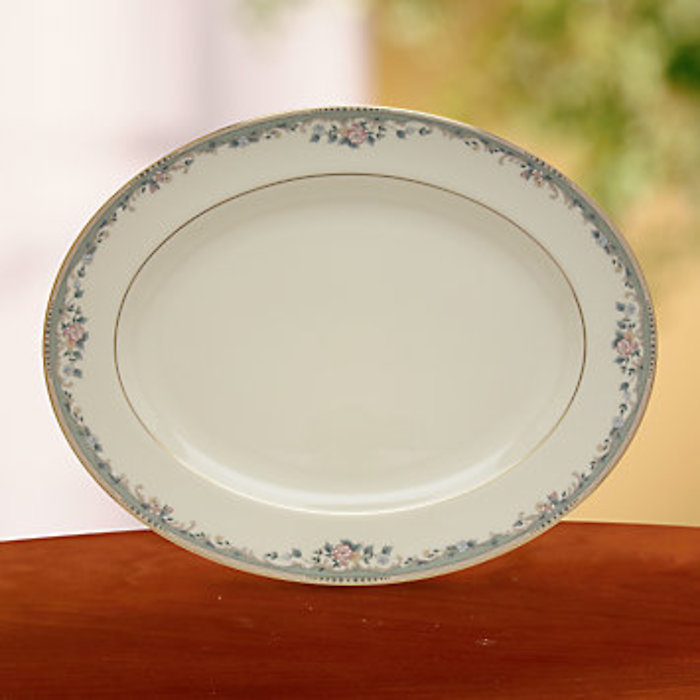 Spring Vista Oval Platter 16\"