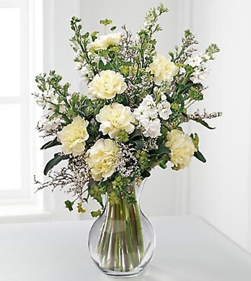 In Loving Memory Arrangement of white flowers