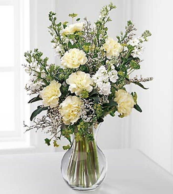 In Loving Memory Arrangement of white flowers