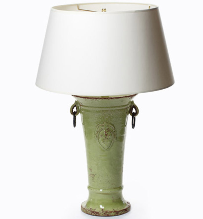 Large Pistachio Trumpet Base Lamp