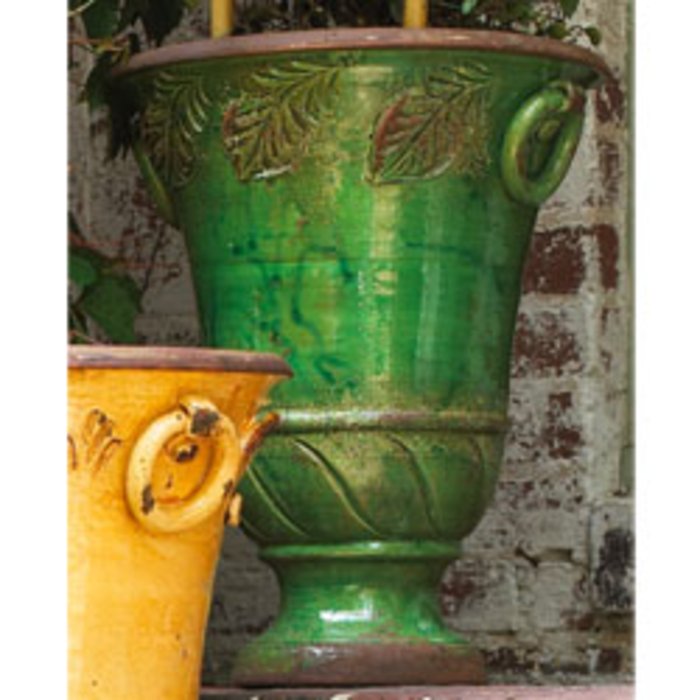 Large Green Leaf Planter
