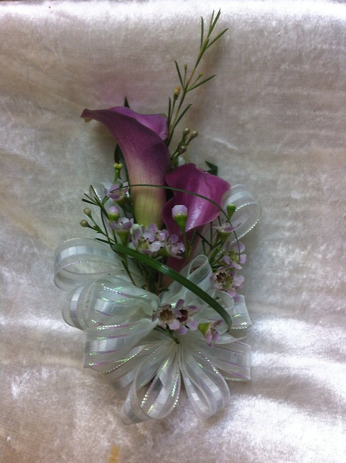 Purple Calla Corsage