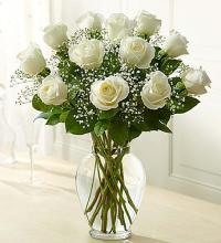 White Rose Elegance Premium Long Stem White Roses