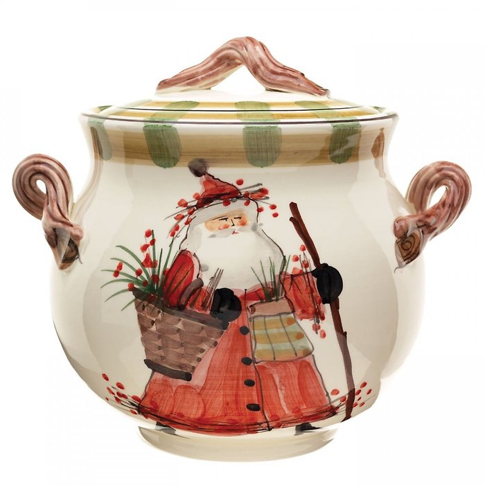 Vietri Old St. Nick bisotti jar