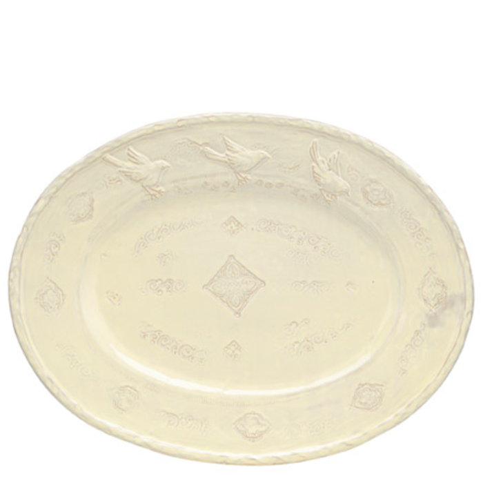 Bellezza Buttercream Large Oval Platter