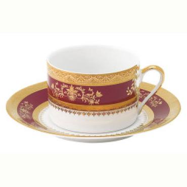 Orsay Red Tea Cup and Saucer
