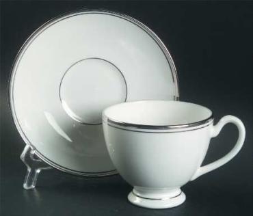 Kilbarry Platinum Tea Cup and Saucer