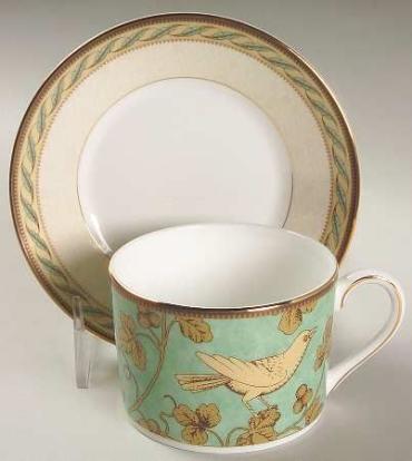 Golden Bird Tea Cup and Saucer