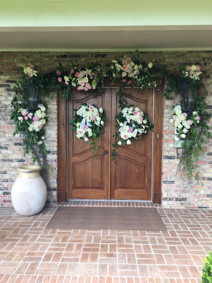home wedding entrance