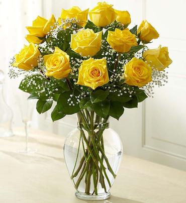 Premium Long Stem Yellow Roses
