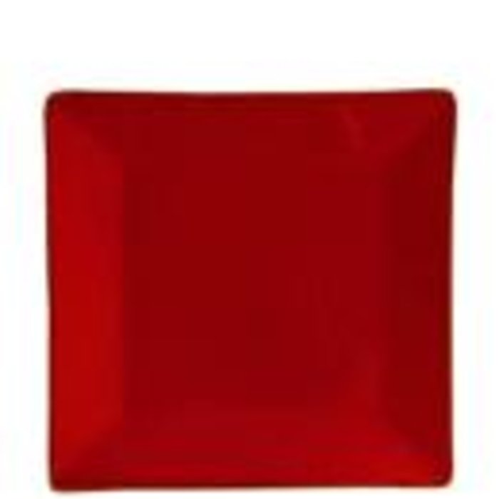 Rosso Vecchio Square Dinner Plate