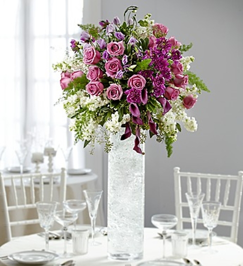 Purple Elegance Luxury Centerpiece