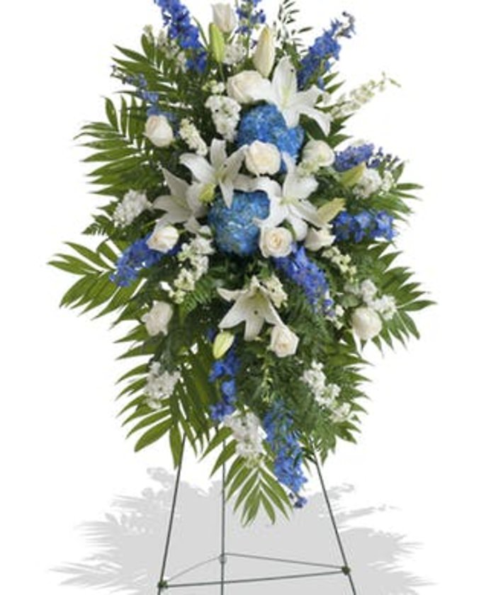 Traditional Standing design blue and white