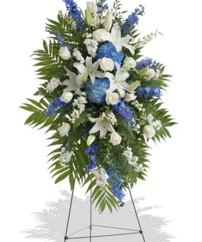 Traditional Standing design blue and white