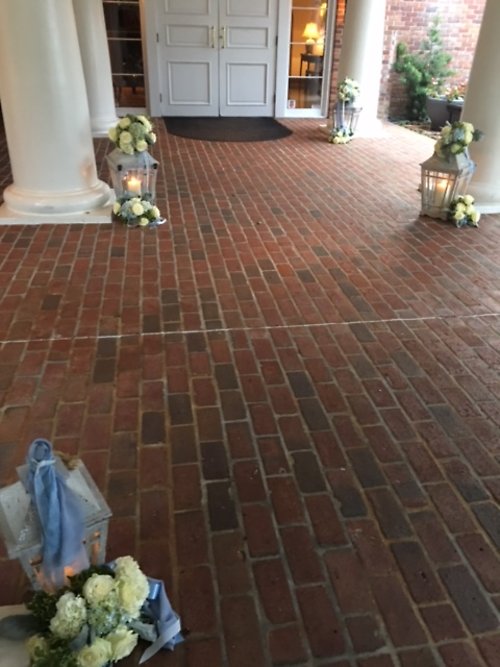 Lanterns and flowers