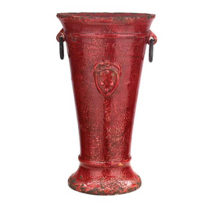 Rustic Garden Bordeaux Handled Tulip Vase