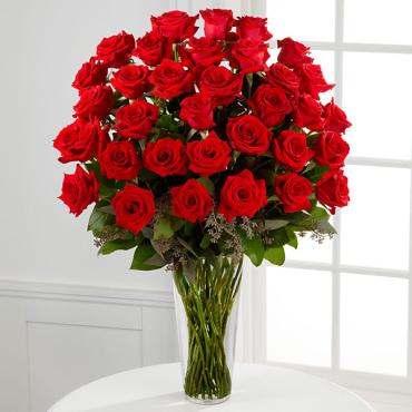 Three dozen Red Rose Bouquet - 36 Stems
