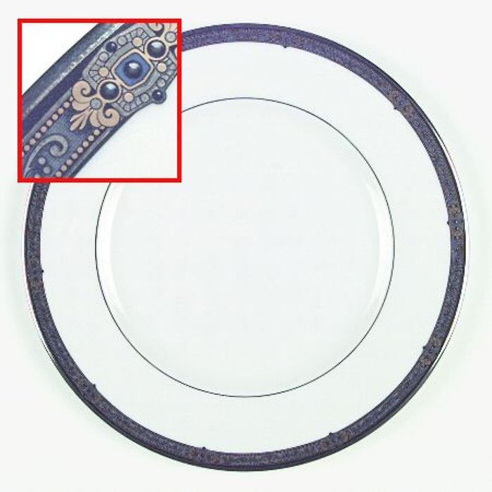 Vintage Jewel Dinner Plate