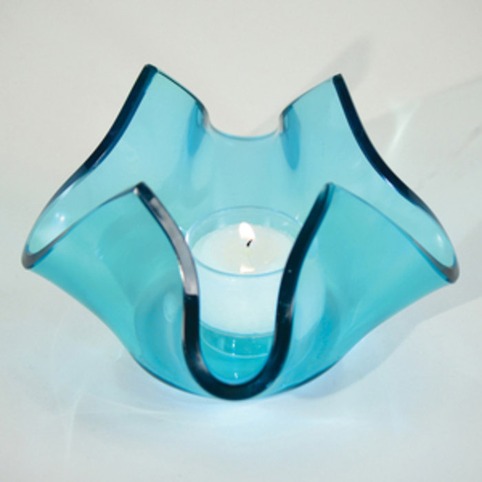 Annieglass Blue Votive