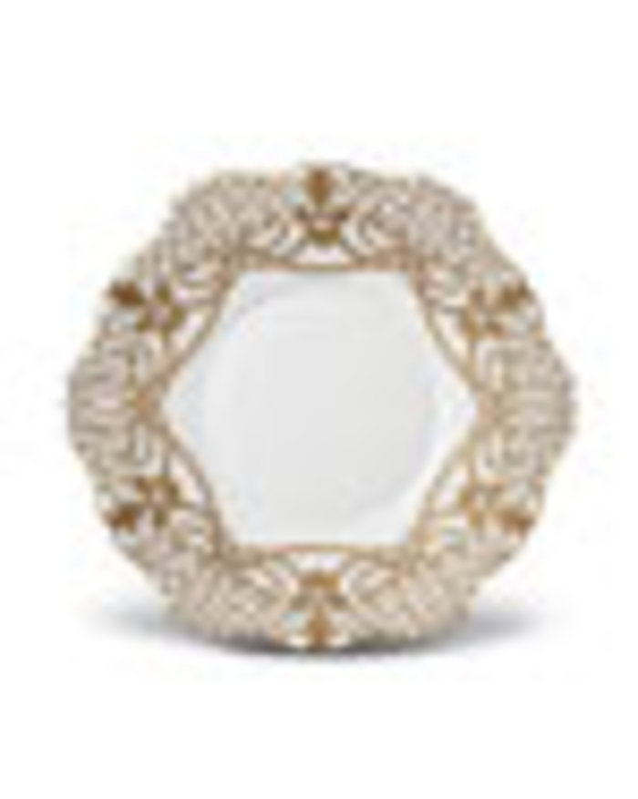 L\'Objet Gold Alencon Gold Saucer