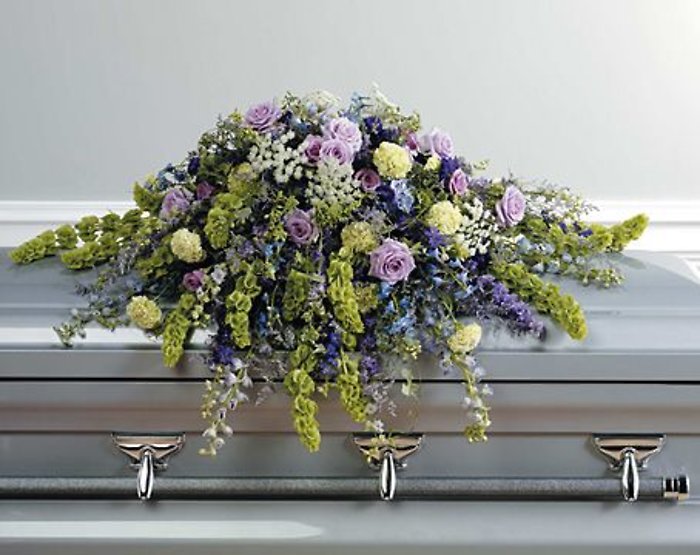 Casket Flower Soft lavenders and greens