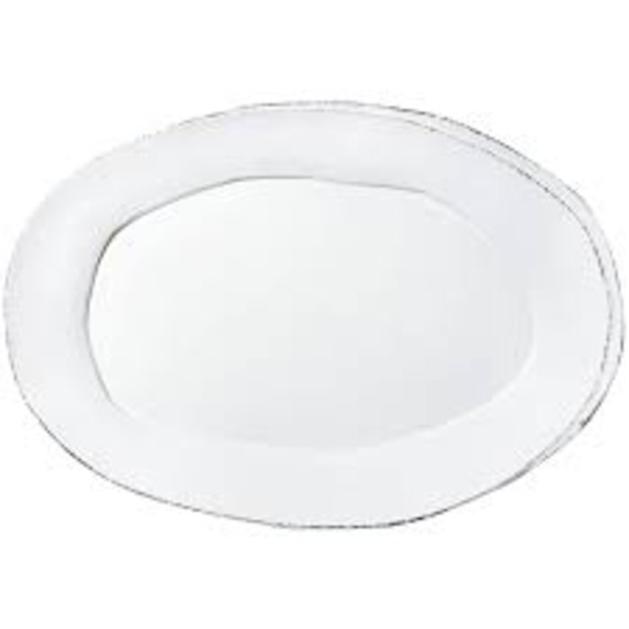 Lastra White large platter