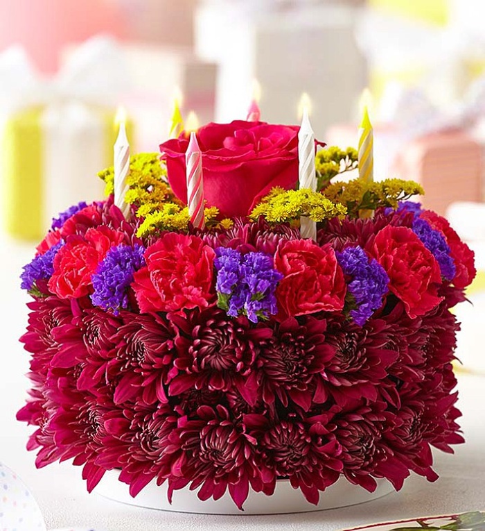 Birthday Flower Cake® Purple