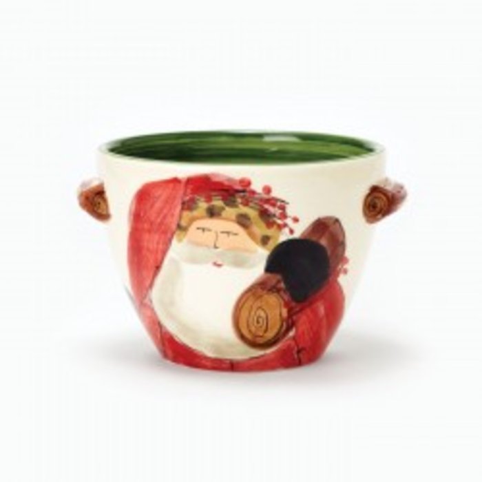 Old St. Nick handled deep bowl