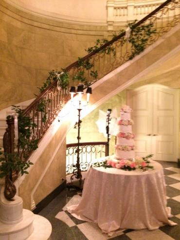 Stairway Flowers and cake