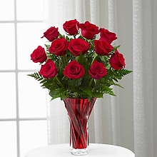 The Anniversary Rose Bouquet Beautiful Red Vase