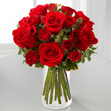 The Red Romance Rose Bouquet