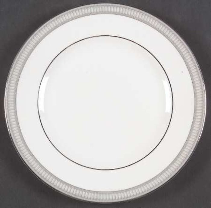 Carina Platinum Salad Plate