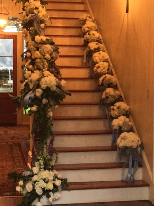 Bridesmaid stairway