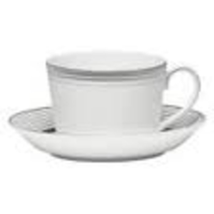 Platine Tea Cup and Saucer