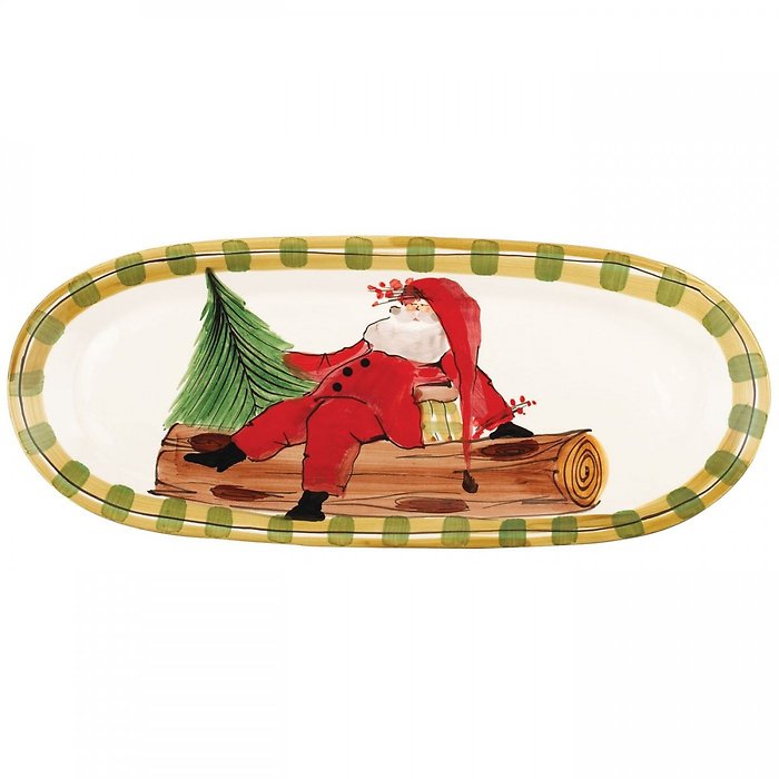 Vietri Old St. Nick oval platter