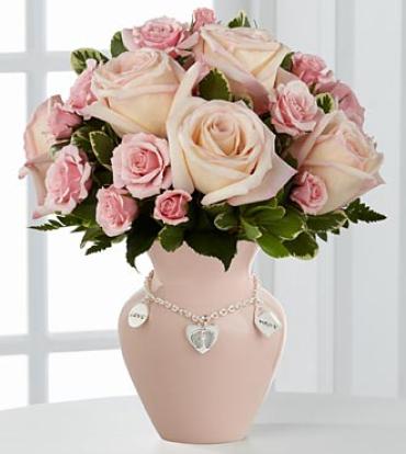 New Mother\'s Charm Rose Bouquet - Girl