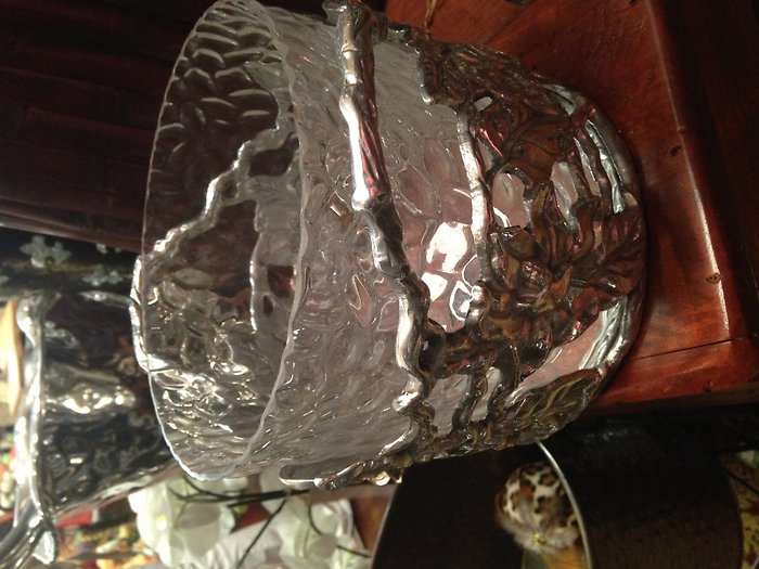 Arthur Court Magnolia pewter ice bucket